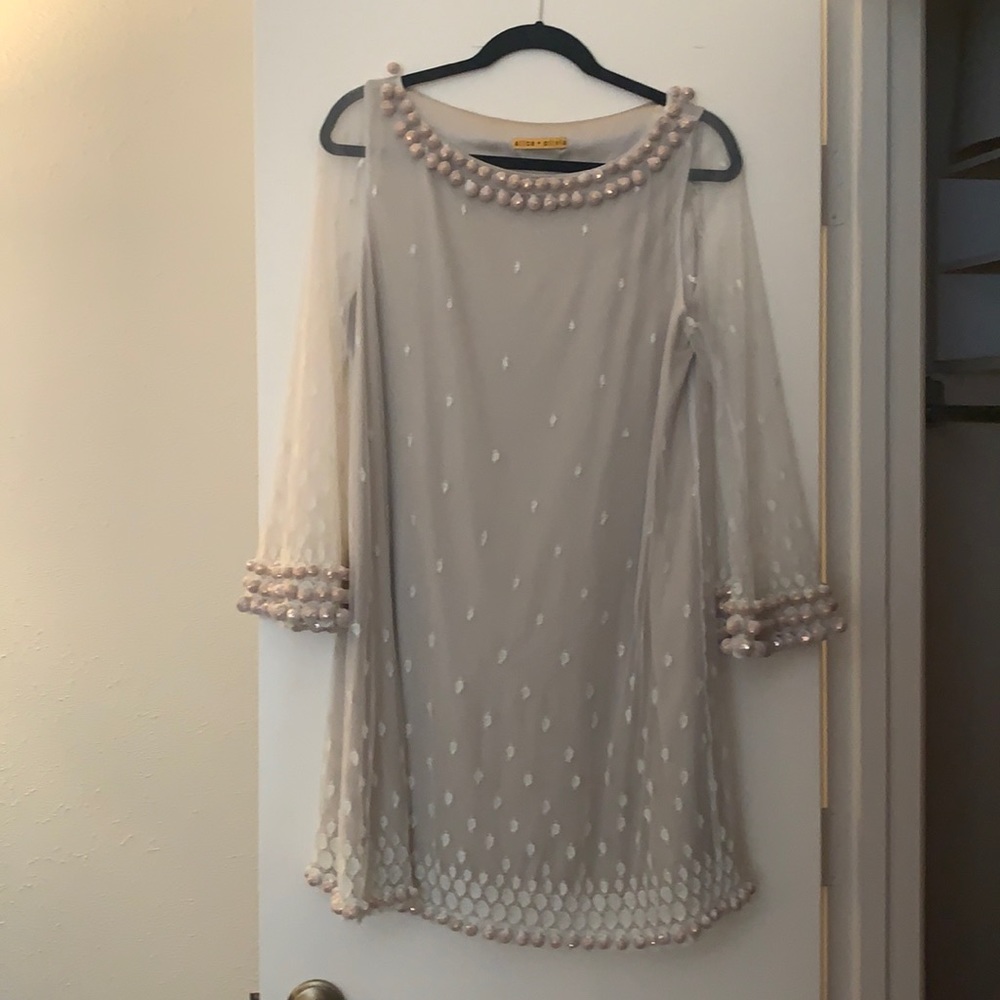 Alice + Olivia Cream Dress